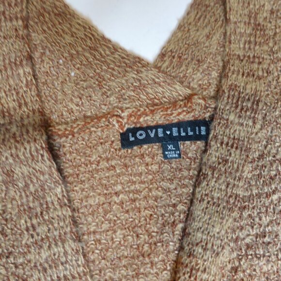 Love Ellie Cardigan Sweater Long Brown Stitch Fix Size XL Women NEW - Picture 4 of 9
